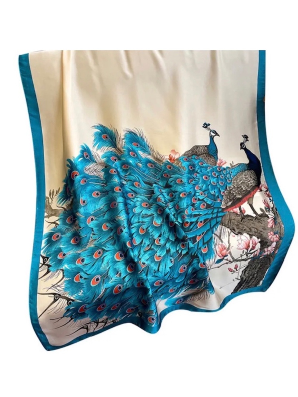 NWT SILK SCARF LUXURY STYLE STOLES WOMEN HEADBAND BAND STOLEN SHAWL PASHMINA